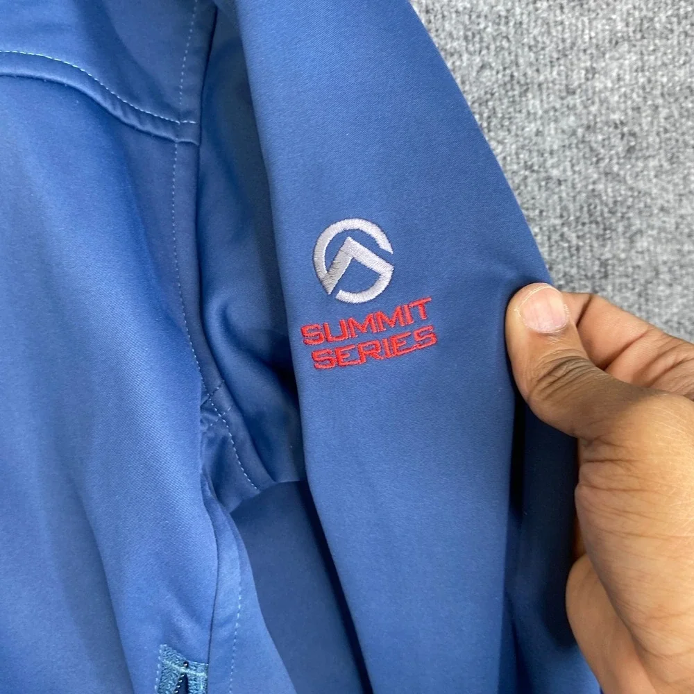 The North Face Summit Series Windstopper Jacket Mens Blue Softshell Full Zip L